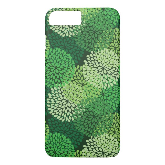 Capa Para iPhone, Case-Mate Padrão floral verde (Verso)