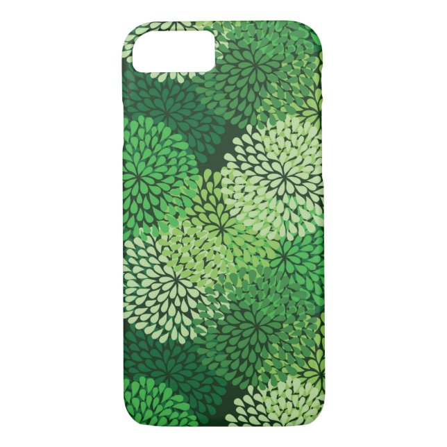 Capa Para iPhone, Case-Mate Padrão floral verde (Verso)