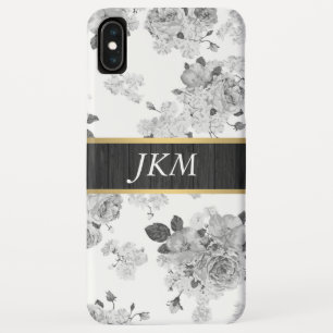 Capa Para iPhone Da Case-Mate Padrão Floral Vintage Preto e Branco