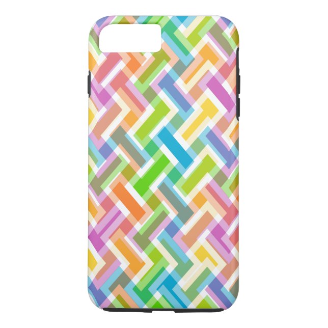 Capa Para iPhone, Case-Mate Padrão Geométrico Abstrato Colorido (Verso)