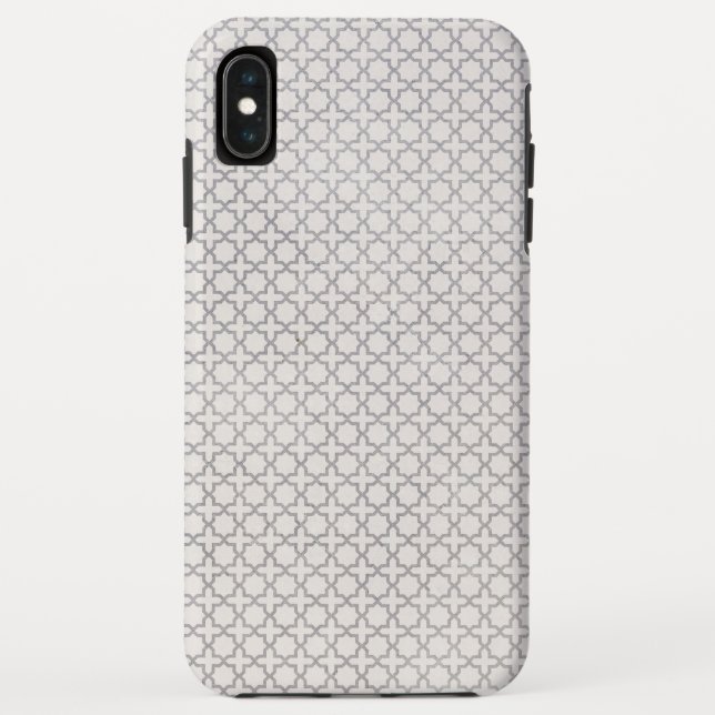 Capa Para iPhone, Case-Mate Padrão geométrico do bege (Verso)