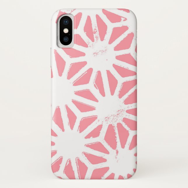 Capa Para iPhone, Case-Mate Padrão geométrico do coral (Verso)