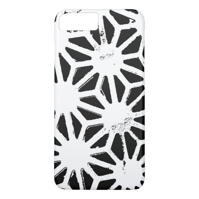 Capa Para iPhone, Case-Mate Padrão geométrico preto e branco (Verso)