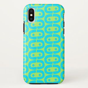 Capa Para iPhone Da Case-Mate Padrão Geométrico Turquesa e Verde Lima