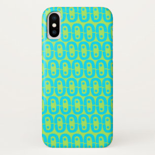 Capa Para iPhone Da Case-Mate Padrão Geométrico Turquesa e Verde Lima