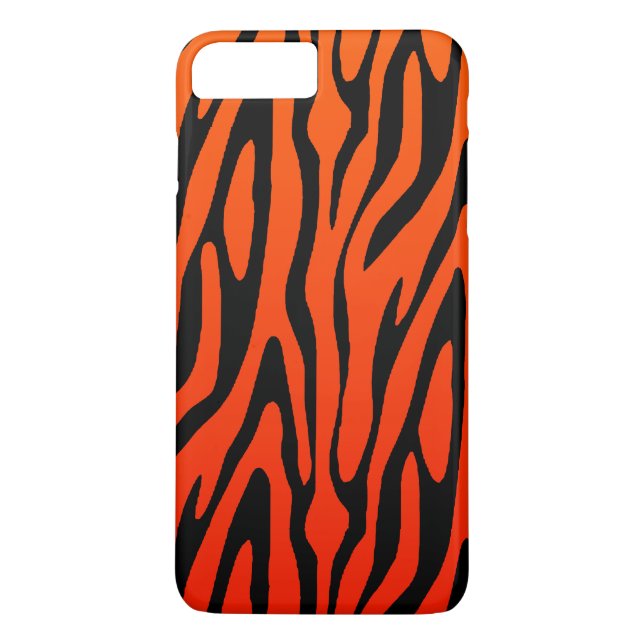 Capa Para iPhone, Case-Mate Padrão legal de faixa de laranja e zebra negra (Verso)