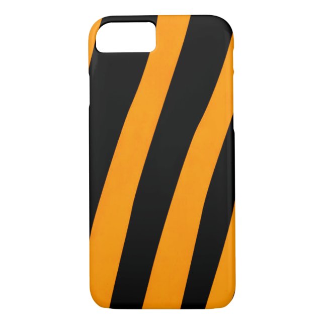Capa Para iPhone, Case-Mate Padrão legal de faixa laranja e preta (Verso)