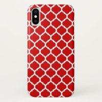 Padrão luxuoso de latência de Quatrefoil Vermelho
