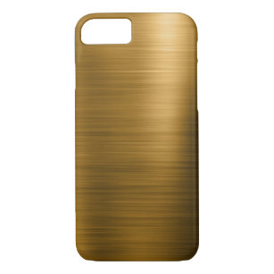 Capa iPhone 8/ 7 Padrão Metálico de Folha de Ouro e Luxo