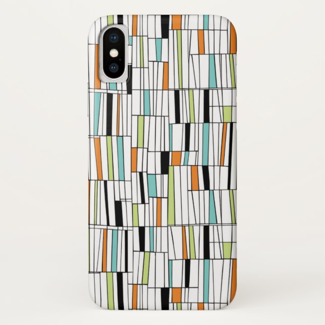 Capa Para iPhone, Case-Mate Padrão moderno do meio século (Verso)