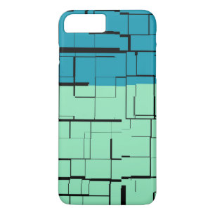 Capa Para iPhone Da Case-Mate Padrão Moderno Verde Azul Aqua