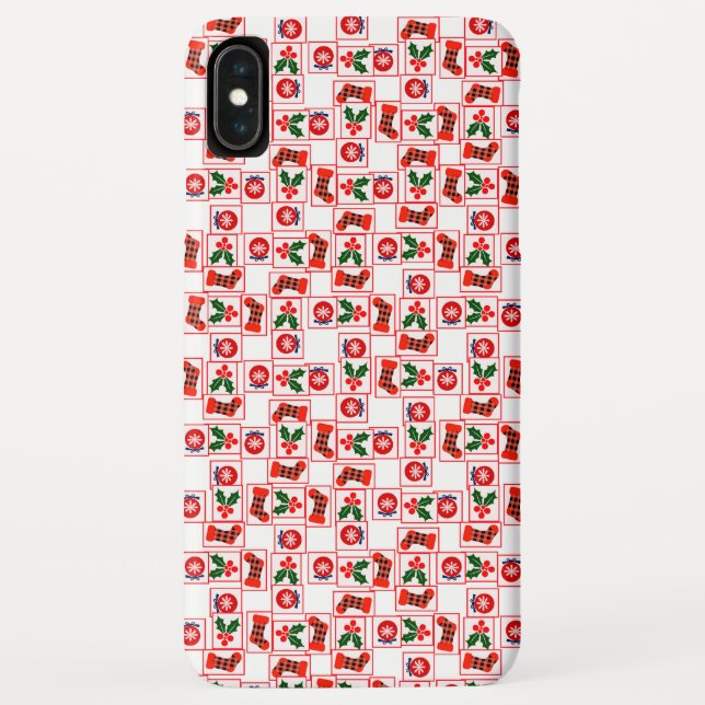 Capa Para iPhone, Case-Mate Padrão natalício festivo (Verso)