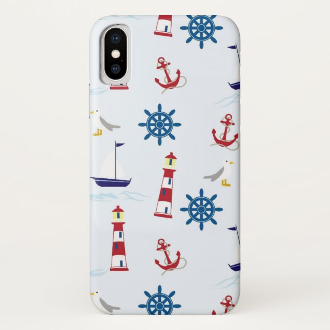 Capa Para iPhone, Case-Mate Padrão náutico (Verso)