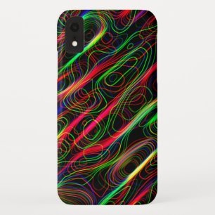 Capa Para iPhone Da Case-Mate Padrão Neon Multicolor Curvy Line - LEGAL