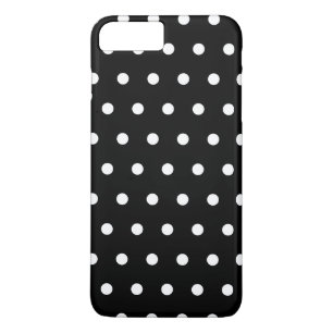 Capa iPhone 8 Plus/7 Plus Padrão perfeito de pontos preto e branco clássic