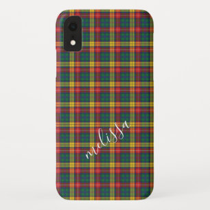 Capa Para iPhone Da Case-Mate Padrão Personalizado de Clã do Buchanan Tartan