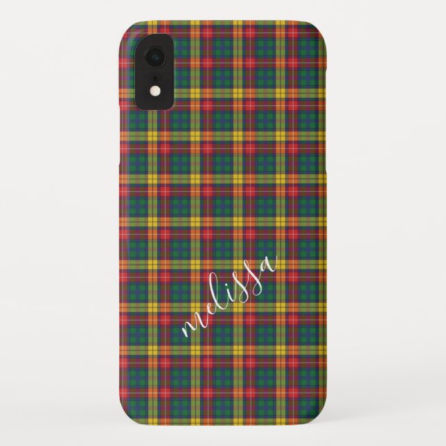Capa Para iPhone, Case-Mate Padrão Personalizado de Clã do Buchanan Tartan (Verso)