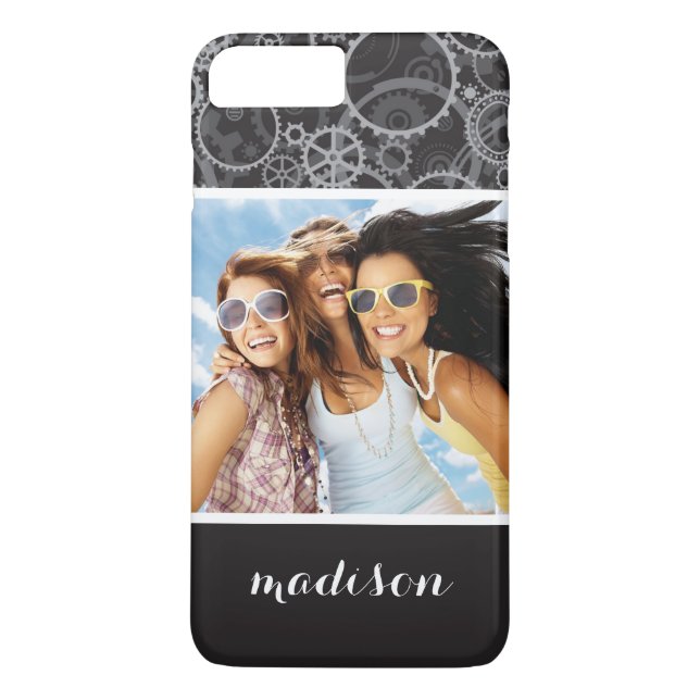 Capa Para iPhone, Case-Mate Padrão personalizado de rodas de imagens e nomes (Verso)