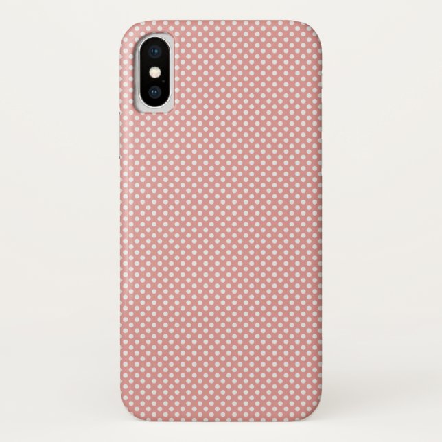 Capa Para iPhone, Case-Mate Padrão Rosa do Bolinhas (Verso)