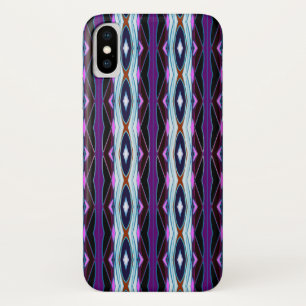 Capa Para iPhone X Padrão Roxo Único