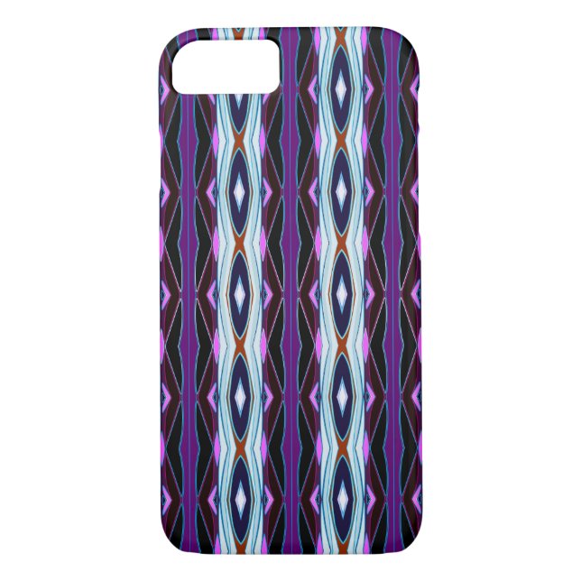 Capa Para iPhone, Case-Mate Padrão Roxo Único (Verso)