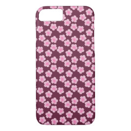 Capa iPhone 8/ 7 Padrão sem costura do Flor Frangipani Rosa