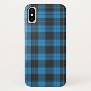 Capa Para iPhone Da Case-Mate Padrão simples de tartan em azul escuro