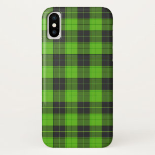 Capa Para iPhone Da Case-Mate Padrão simples de tartan em verde escuro