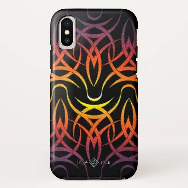 Capa Para iPhone, Case-Mate Padrão Tribal ( Arco-íris ) (Verso)