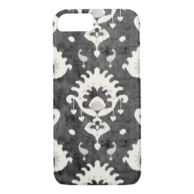 Capa Para iPhone, Case-Mate Padrão tribal negro de cinza negro (Verso)