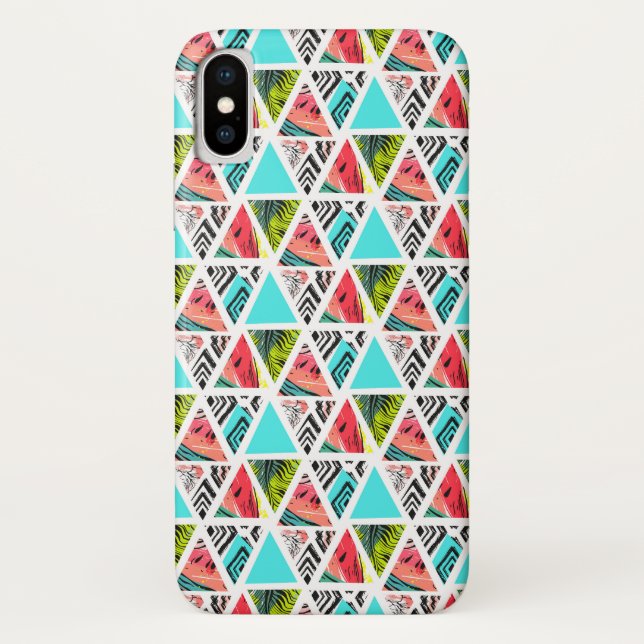 Capa Para iPhone, Case-Mate Padrão tropical Abstrato Colorido (Verso)