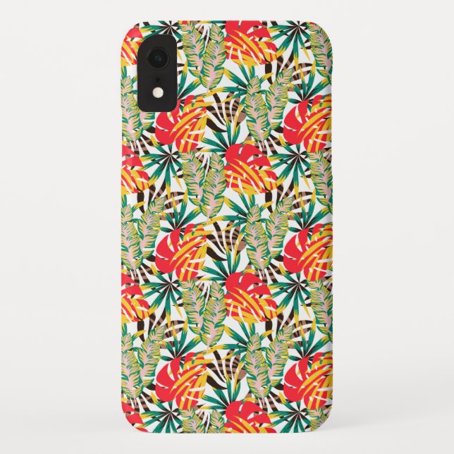 Capa Para iPhone, Case-Mate Padrão tropical brilhante (Verso)