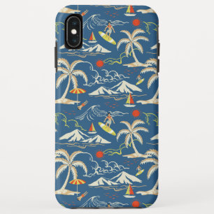 Capa Para iPhone Da Case-Mate Padrão tropical do Surf retroativo