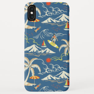 Capa Para iPhone Da Case-Mate Padrão tropical do Surf retroativo