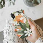 Capa Para iPhone Da Case-Mate Padrão Tropical Laranja e Flores de Água<br><div class="desc">Padrão Tropical Laranja e Flores de Água</div>