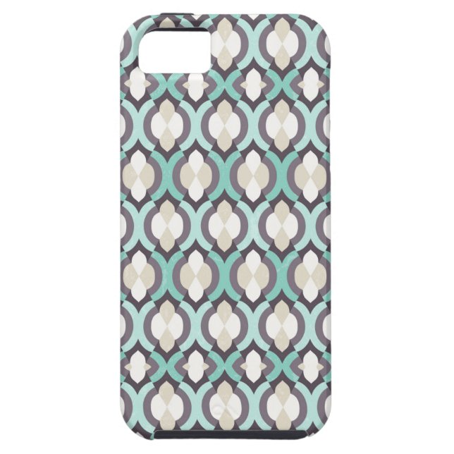 Capa Para iPhone, Case-Mate Padrão Turquesa Marroquino (Traseira)