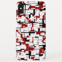 Padrão Vermelho Branco Preto da Camo Digital
