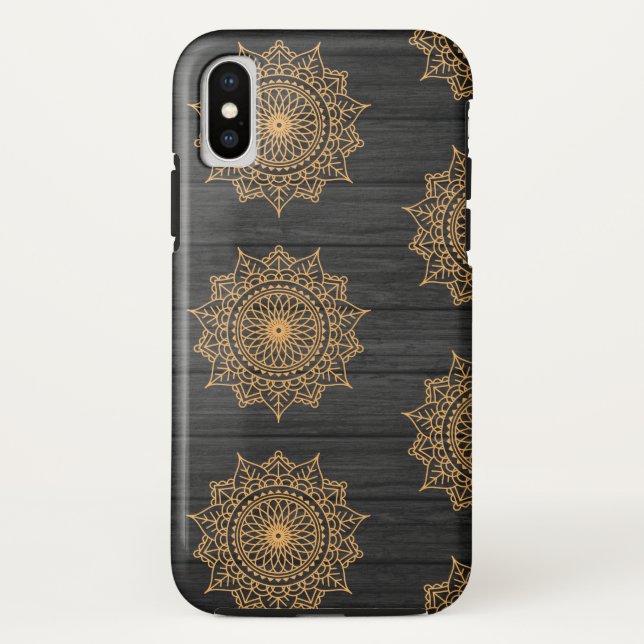 Capa Para iPhone, Case-Mate Padrões de madeira e Ornamentado (Verso)