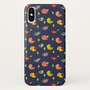 Capa Para iPhone Da Case-Mate Padrões De Pássaros Espelhados Pela Mão, Cute