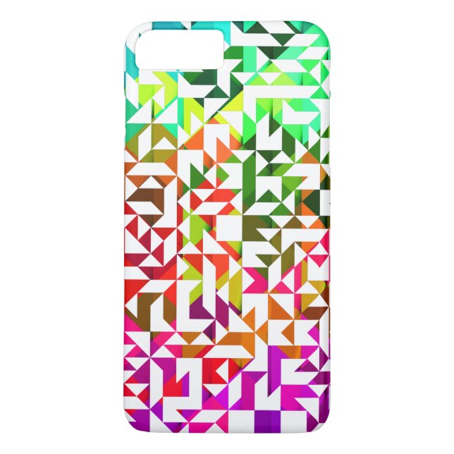 Capa Para iPhone, Case-Mate Padrões geométricos brancos e brancos (Verso)