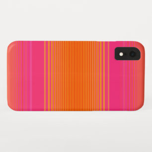 Capa Para iPhone Da Case-Mate Padrões riscados cor-de-rosa e laranja