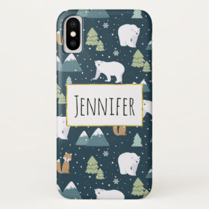 Capa Para iPhone Da Case-Mate Padrões Russos De Inverno De Natal Bonito