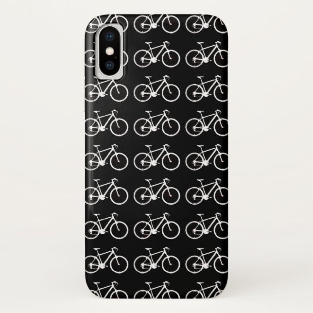 Capa Para iPhone, Case-Mate Padronização de bicicletas brancas e pretas (Verso)