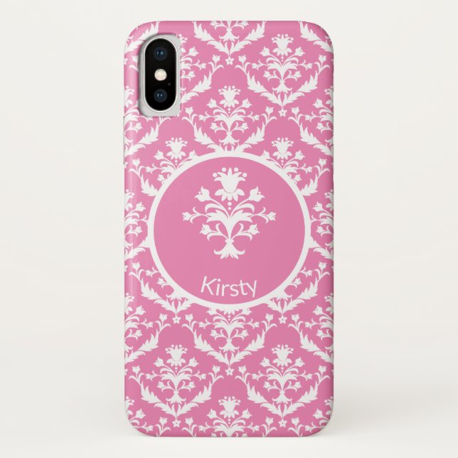 Capa Para iPhone, Case-Mate Padronização de Damasco do ornamentado (Verso)