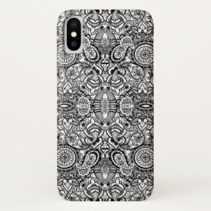 Capa Para iPhone Da Case-Mate Paela floral branca e branca, branca, branca e bra