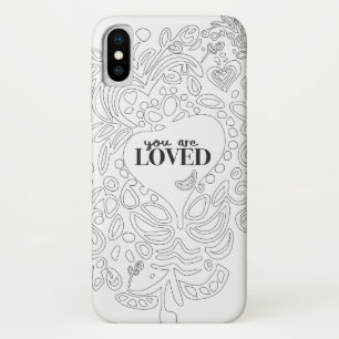 Capa Para iPhone X Página de cores personalizadas inspirada - você é