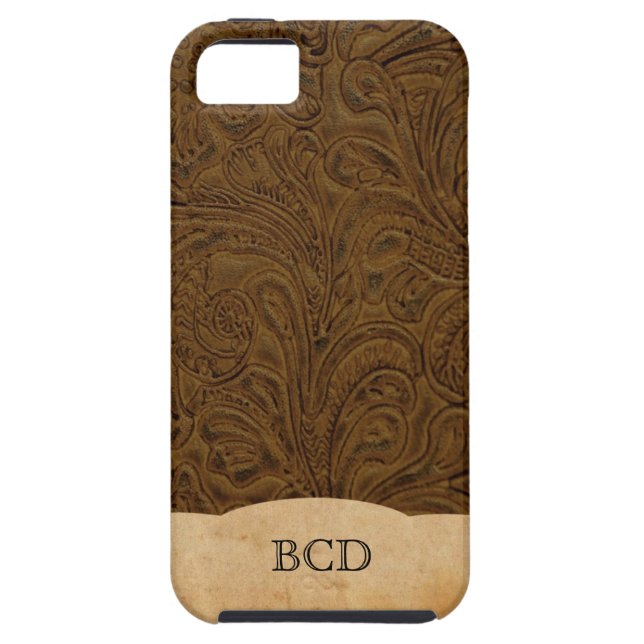 Capa Para iPhone, Case-Mate País rústico utilizado ferramentas Monogrammed do (Traseira)