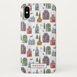 Capa Para iPhone Da Case-Mate Paisagem de inverno casas Natal