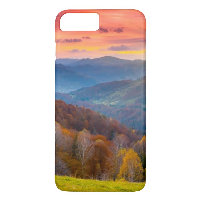 Capa Para iPhone, Case-Mate Paisagem do outono das montanhas com floresta (Verso)