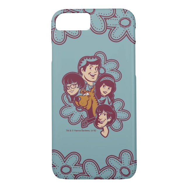 Capa Para iPhone, Case-Mate Paisely Flower Scooby-Doo and the Gang (Verso)